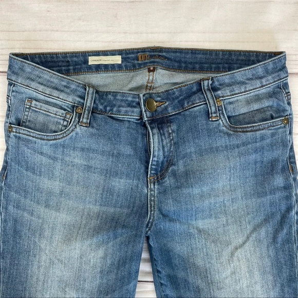 Kut from the Kloth Cameron Roll Cuff Straight Leg Jeans size 8 - Picture 6 of 12
